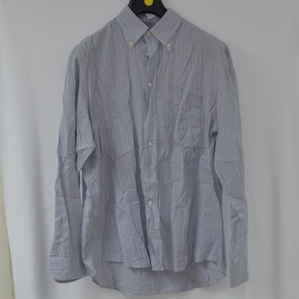 Long sleeve shirt by Alea, made in Italy, 100% Cotton, Size 17 (43)